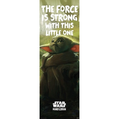 Plagát, Obraz - Star Wars: The Mandalorian - Grogu, 53 × 158 cm