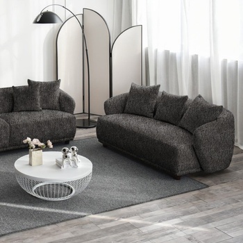 Home Finishing Двуместен диван FAMIGLIA 170x91x71 графит (20FAMIGLIA02-03)