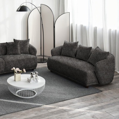 Home Finishing Двуместен диван FAMIGLIA 170x91x71 графит (20FAMIGLIA02-03)