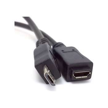 PremiumCord ku2me2f prodlužovací micro USB 2.0 M-F, 2m, černý