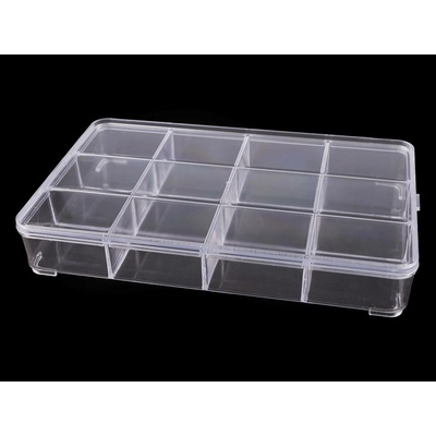 Plastový box / zásobník 15x23x3,4 cm transparent 1 ks