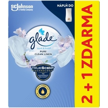 Glade touch & fresh Pure clean line náhradná náplň 3 x 10 ml