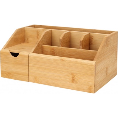 Eleganza Organizér na kosmetiku z bambusu 24 x 15 x 11 cm přírodní
