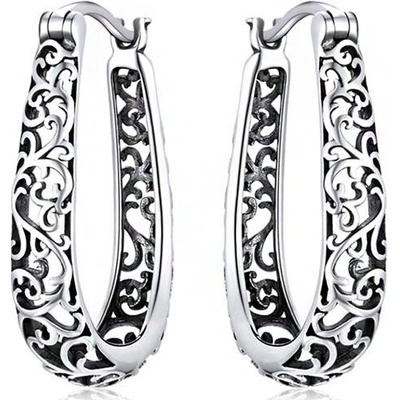P&J Jewellery stříbrné náušnice vinná réva SE49