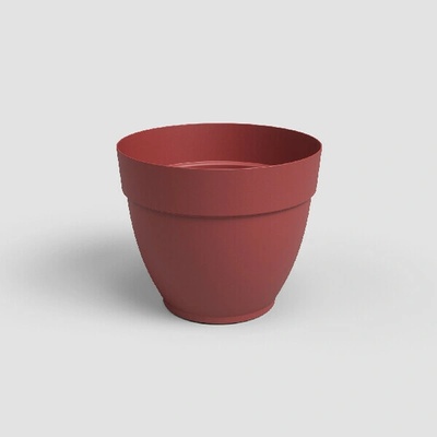Artevasi Květináč CAPRI 20cm plast červená dark red