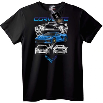 NOONEBRAND Тениска Дизайн Corvette - L, White