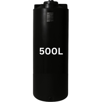 MAVIL Резервоар за питейна вода mavil, цилиндричен вертикален 500 л (черен) (3-500)
