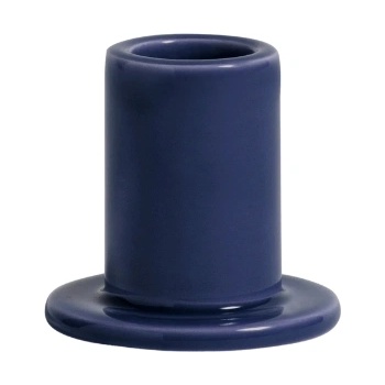 Hay Tube S Свещник за класическа свещ, тъмносин, керамичен (AB540-A601-AF33)