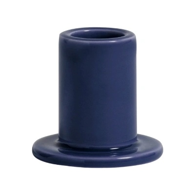 Hay Tube S Свещник за класическа свещ, тъмносин, керамичен (AB540-A601-AF33)