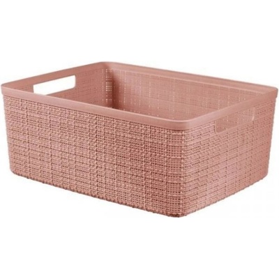 Curver JUTE 255194 Úložný košík 12 l ružový