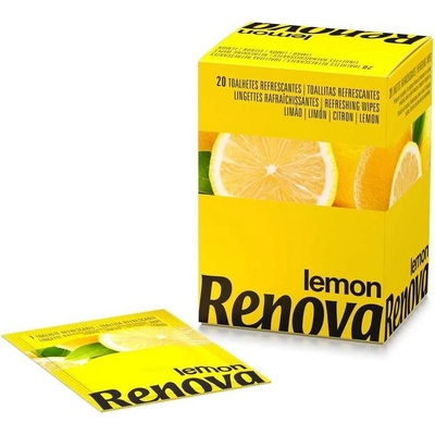 RENOVA Osvěžující citronové ubrousky, 20 ks