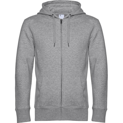 B&C Collection B&c king zipped hood / Мъжки суичър с цип - светлосив меланж s (01u03k61001)
