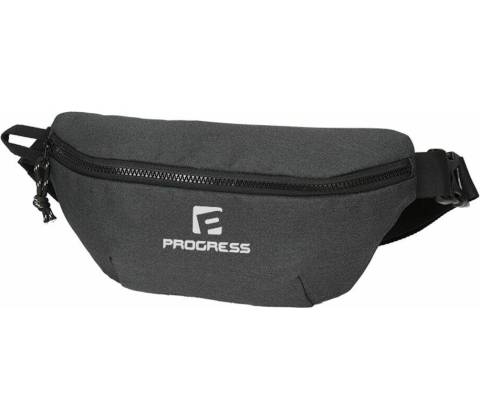 PROGRESS BUM BAG Šedá,Bílá