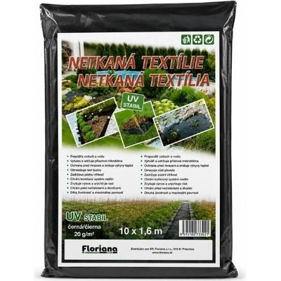 Netkaná textília - čierna 1,6 x 10 m