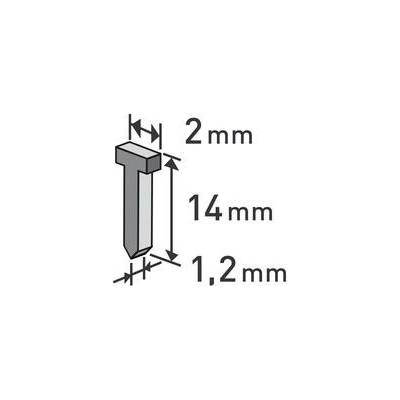 Extol Premium 8852405 Klince do sponkovacej pištole 1000ks, dĺžka/L 14mm