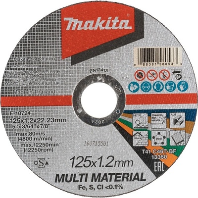 Makita E-10724 řezný kotouč 125x1.2x22.23 multi materiál
