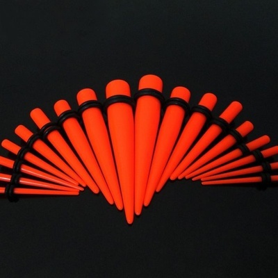 S4U Akrylátový roztahovák do ucha oranžový (2 mm) EP1012-02