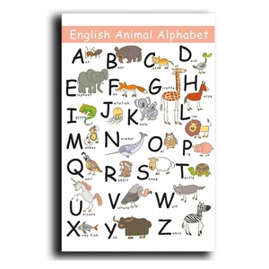 Wallity Детска картина 45x70 cm Alphabet - Wallity (615LBY1247)