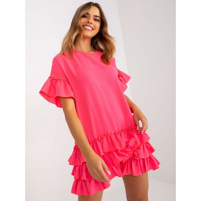 Šaty CHA SK 1422.19 fluo ružová