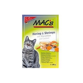 Mac's Cat masová sleď s krevetami 100 g