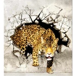 DIMEX ART Флизелинов фототапет пантера на лов 225 x 250 см