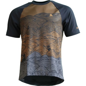 Zimtstern Мъжка фланелка с къс ръкав за колоездене Zimtstern Braapz Shirt S/S Cycling jersey - Pirate Black II (056-3174-0411)