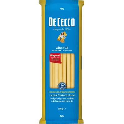 De Cecco Zita Maccaroni 4 (6) mm 24 cm dlouhé No.18 0,5 kg