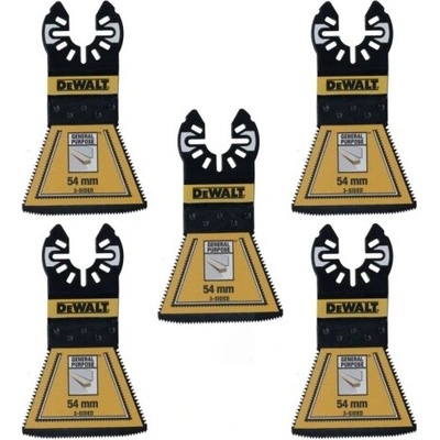 DeWalt DT20775 3-stranný bimetalový plátok pre multifunčenú brúsku, 54mm, 5ks