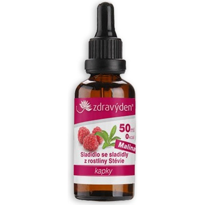 Zdravý den Stevia kapky Malina 50 ml
