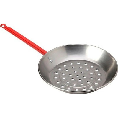 Pánev na pečení kaštanů a BBQ leštěná ocel 26,6cm 54457