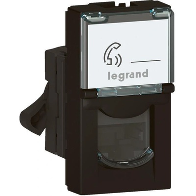Legrand Розетка RJ45 cat. 6 FTP 1 мод. цвят Черен Mosaic - 079162L (079162L)