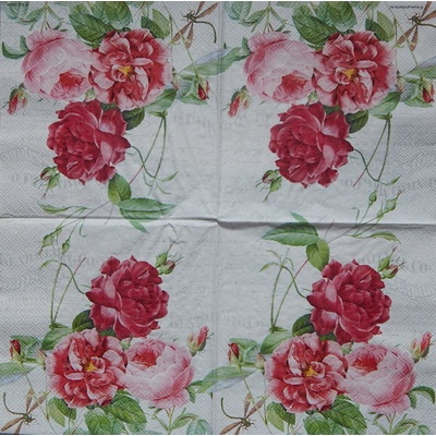 Ambiente obrúsky Růže a dopis 33x33cm