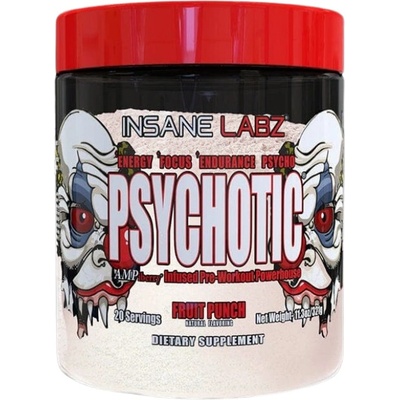 Insane Labz Psychotic Clear Infused Pre-Workout [316 грама] Плодов Пунш