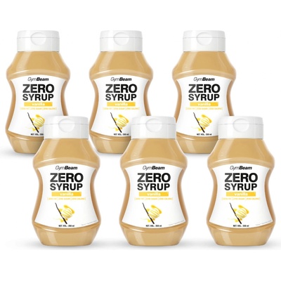 GymBeam Zero Sirup vanilka 6 x 350 ml
