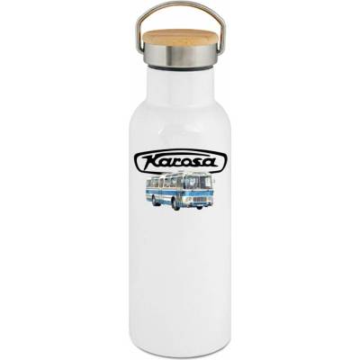 123TRIKO termoska Karosa Šl11, modrá z boku, logo, V8 500 ml