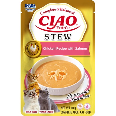 Churu Cat Entrée Stew Chicken Recipe with Salmon 40 g