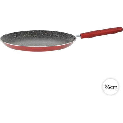 Perfect Home Panvica na palacinky na indukciu 26 cm, granitová, Metal Red – 11818