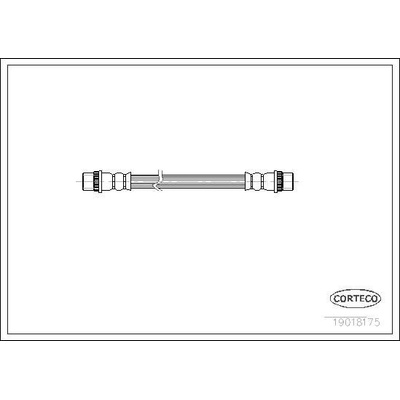 Brzdová hadica CORTECO 19018175