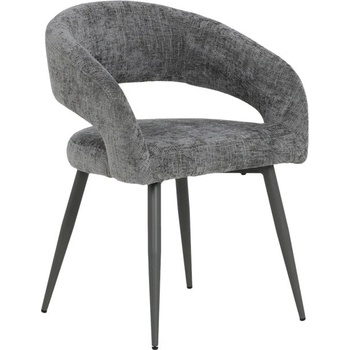 Carmen Трапезен стол Carmen MESA 2, до 120kg. , дамаска, прахово боядисана метална база, сив (bt-3532151)