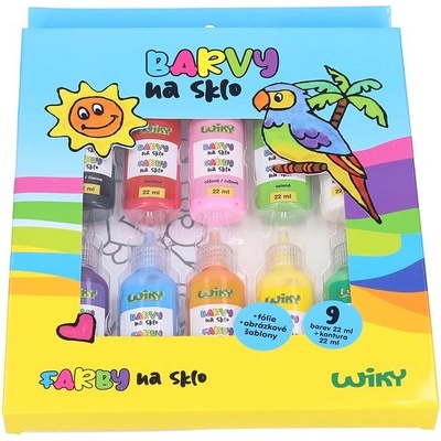 Wiky barvy na sklo 9 + 1, 22 ml – Zboží Dáma