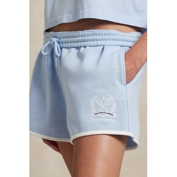 Ralph Lauren Къс панталон Polo Ralph Lauren Wimbledon Collection в синьо с изчистен дизайн със стандартна талия 211970422 (211970422)