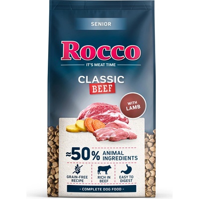 Rocco Senior Classic hovězí s jehněčím 10 kg