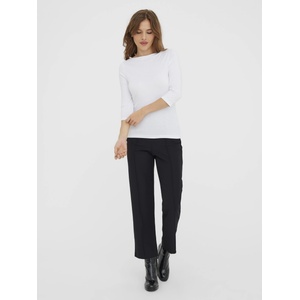 VERO MODA Дамска бяла основна тениска с 3/4 ръкави Vero Moda | Byal | ЖЕНИ | M