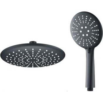 Cascada Комплект душ глава и душ слушалка CASCADA Black SL-2012HDB (3526375)