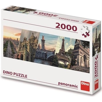 Dino Paríž koláž panoráma 2000 dílků