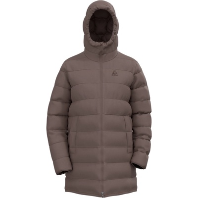 Odlo W ASCENTN-THERMIC HOODED JACKET INSULATED hnedá