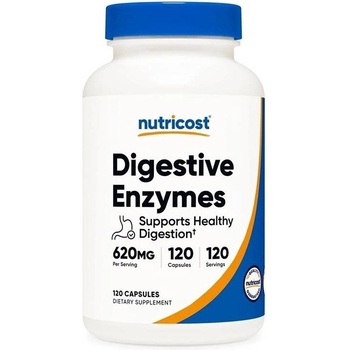 Nutricost Digestive Enzymes, 620 mg, 120 капсули, Nutricost (57075 (152101) NC)