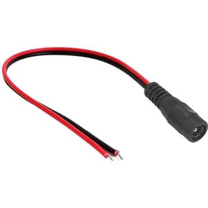 DeTech DC кабел DeTech, 5.5x2.1 F, 0.3m, Черен - 18368