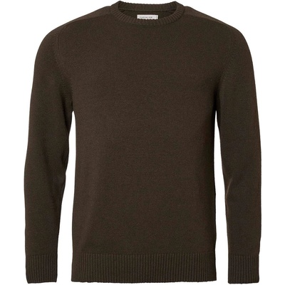 Chevalier Мъжки вълнен пуловер Chevalier Wykin Wool Pullover Jumper - Dark Brown - размер 3XL (005-6090-0116)