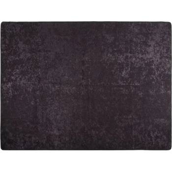 Перящ се килим, антрацит, 400x300 см, противоплъзгащ